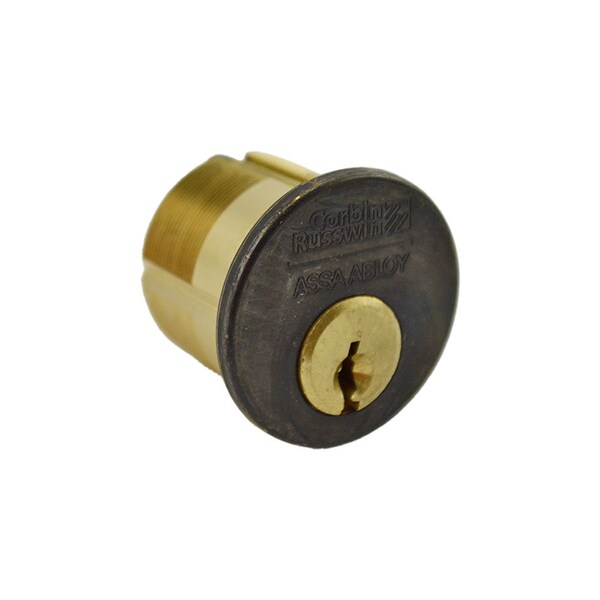 1-1/8" Standard Mortise Cylinder with Cloverleaf Cam and 6 Pin L4 Keyway Oil Rubbed Bronze